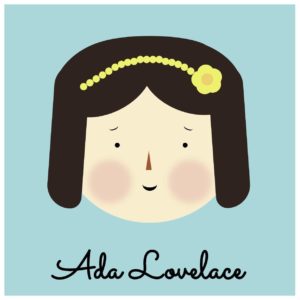 Ada Lovelace cartoon image made with CSS