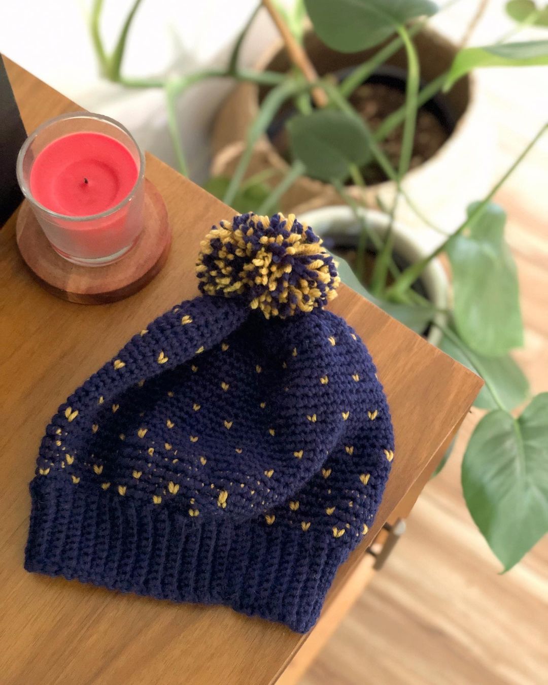 A beanie that I crocheted